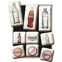 Nostalgic-Art Magnet 9tlg. Magnetset - Coca-Cola - Bottle Timeline