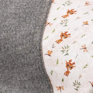 Alpenfleece "Rehlein", natur-color