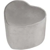 roba® Kinderhocker Lil Sofa, bequemer Hocker mit Samtstoff