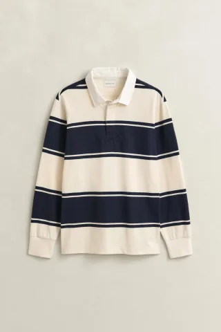 GANT - Gestreiftes Rugger Blau - Gr. - XL