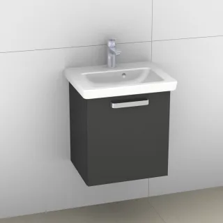 Artiqua 414 Waschtischunterschrank für Subway 2.0 7315F0 Anthrazit Hochglanz, 414-WUT-V79-L-7015-51 414-WUT-V79-L-7015-51