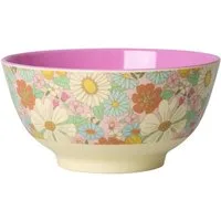 rice Schüssel Rice Melamin Schüssel - Flower Power Motiv Bunt 700ml, Melamin, (1-tlg)