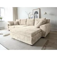 Home affaire Ecksofa Cara Mia L-Form, B: 325 cm - OTTO. Verlässliche Qualität., 4 Zierkissen, optional Bettfunktion & Bettkasten