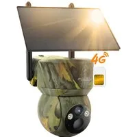 Usogood Wildkamera 4G LTE Überwachungskamera Aussen Solar Wildkamera (Außenbereich Sicherheit, Wild & Jagd, für Wildlife Monitoring, 2K Überwachungskamera Akku mit SIM Karte, 1-tlg., Outdoor Kamera Kabellos mit Bewegungsmelder Wasserdicht, Nachtsicht