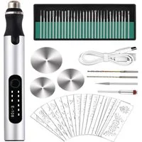 SinLaw Graviergerät DIY Elektro-Gravierstift, kabelloser Gravierstift, USB-Aufladung, 1-St., Schutz vor Stromausfall