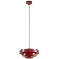 Lindby Hängeleuchte Tivra, Metall, Rot IP20, 1 x 15 W LED