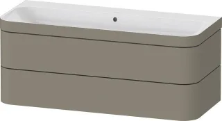 Duravit Happy D.2 Plus c-bonded Set wandhängend Stein Grau 1175x490x480 mm - HP4639N92920000 HP4639N92920000