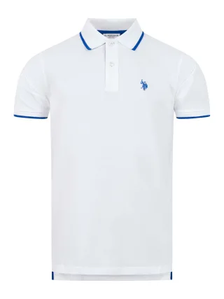 U.S. Polo Assn. Herren Poloshirt aus Baumwolle mit Kontrastdetails