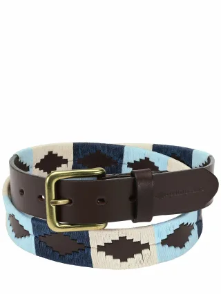 Pampeano Herren Ledergürtel Sereno Blau Rindleder