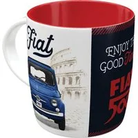 Nostalgic-Art Tasse Kaffeetasse - Fiat - Fiat 500 Enjoy The Good Times