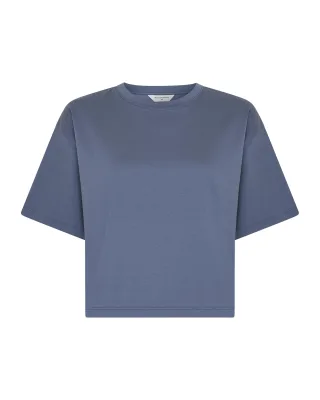 msch copenhagen - MSCHMoa Melea Tee vintage indigo - Gr. - XS/S