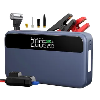 N33 Portable Jump Starter 20000mAh with 150PSI Air Compressor 25mm Cylinder PD65W Fast Charging Power Bank Car Emergency