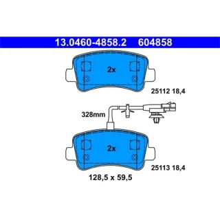 ATE Bremsbel?ge hinten Nissan Nv400 Opel Movano Renault Master 2,3