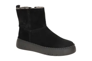 Gabor 73.542 Damen Stiefeletten Schwarz Lammfell Warmfutter Keilabsatz