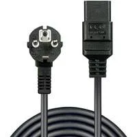 Kaltgerätekabel Schutzkontakt > IEC C19, 2 Meter schwarz
