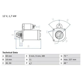 Bosch Starter BMW 1er F20 3er F30