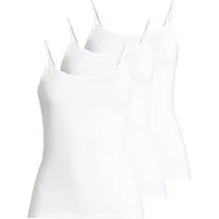 Nina Von C. Unterhemd 3er Pack Pure (Spar-Set, 3-St) Spaghetti Top - Blickdicht - Glänzende Satinbörtchen als Abschluss