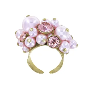 konplott - Ring - Pearl Shadow pink