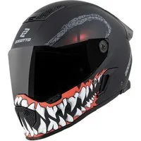 Bogotto Motorradhelm Rapto Reptile Helm, vorbereitet für Kommunikationssystem