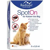 Redisan Zeckenschutzmittel Redisan® Katzen Spot on Pflanzenbasiertes Zeckenmittel OHNE CHEMIE, 10 ml