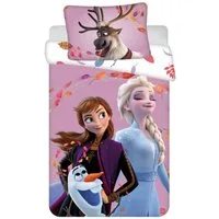 Disney Frozen Kinderbettwäsche Wendebettwäsche Disney Frozen Anna Elsa Olaf 2tlg. 100x135 + 40x60, Baumwolle, 2 teilig
