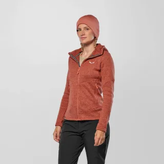 SALEWA - Puez Rocca Kapuzenjacke Damen - Rot (Gr.40)