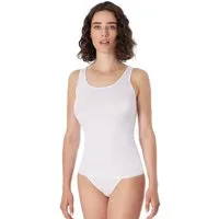 Schiesser Tanktop Luxury tiefer Rundhalsausschnitt, ohne störende Seitennähte