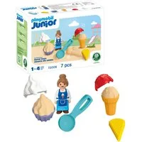 Playmobil® Sandform-Set Sand-Eisdiele (72006), Junior Sand, (7-tlg), Made in Europe