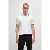 BOSS GREEN Poloshirt Paul Stretch-Baumwoll-Pique mit Polokragen