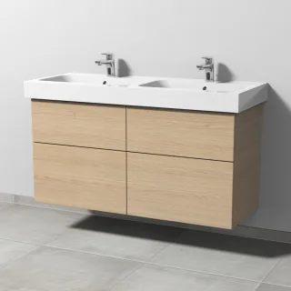 Sanipa 3way Waschtischunterbau zu Geberit iCon Waschtisch mit 4 Auszügen, Eiche-Nordic SM65648