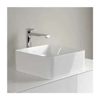 Villeroy und Boch Collaro Aufsatzwaschtisch 4A213801 ohne Überlauf, 38x38cm, weiß