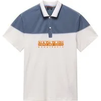 Napapijri Poloshirt E-SATURNIA SS mit kurzer Knopfleiste, aus Piqué-Material aus Baumwolle