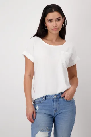 monari - Basic Blusenshirt off-white - Gr. - 42