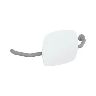 Hewi 801 Rückenstütze 801.51B9271R95 Wandabstand 230mm, rechts, matt, Lehne signalweiß, felsgrau