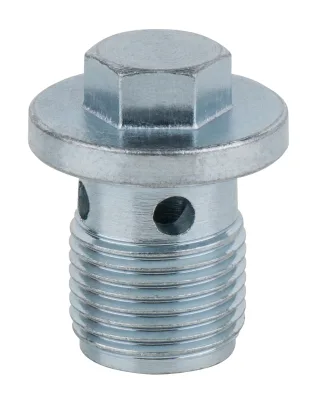 KS Tools Ölablassschraube, Außen6kant 13mm, M18x1,5x21mm, 1er-Pack - 430.0081