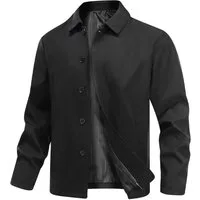 Allthemen Bomberjacke mit Knöpfen Blouson Herren casual Harrington Jacke für Herbst
