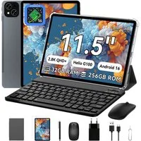 TABWEE 11,5” Android 16 2,8K Display 4G LTE mit Tastatur/Maus Tablet (11,5", 256 GB, 4G LTE, Gemini 3,1 Pro, 8000mAh, G100, Octa- Core, 2800x1840, 32(8+24)GB)