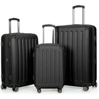 Hauptstadtkoffer Hartschalen-Trolley Spree, 4 Rollen, Kofferset 3tlg Hartschalenkoffer, Erweiterung, ABS, TSA