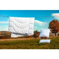 Dunlopillo Microfaserbettdecke Home Bettdecken Sommer und Winter, Füllung: Polyester, Bezug: Polyester, Bettdecke 135x200, 155x220cm, feuchtigkeitsregulierend