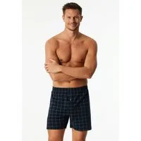 Schiesser Boxershorts Fine Interlock elastischer Bund, kariert, Baumwolle, weich