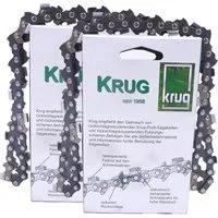 Fritz Krug Ersatzkette 2 Stück Profi C Sägekette 325 1.5 mm 76 TG Ersatzkette