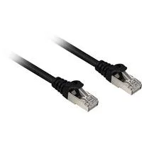 Patchkabel RJ45 Cat.6a SFTP schwarz, 15 Meter, LSOH (Halogenfrei)