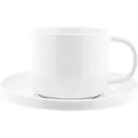 Mulex Tasse 12 Tlg. Kaffeetassen-Set mit Untertasse aus Porzellan 200 ml
