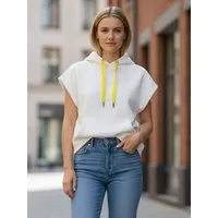 salzhaut Kapuzenpullover Afnein Damen Hoodie Afnein ohne Ärmel - Ärmelloser Kapuzenpullover Oversize