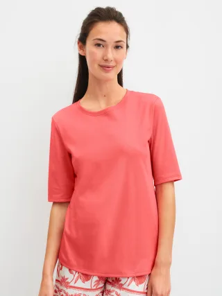 CALIDA - DAMEN Shirt kurzarm rose of sharon - Gr. - S