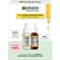 GARNIER Gesichtsserum Vitamin C Glow Booster Serum Duo Set, 2-tlg., effektivere Hautregeneration, für mehr Glow
