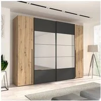 FORTE Kleiderschrank Rayong (B/H/T ca. 270,3x210x61,2 cm)