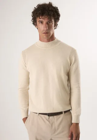 Pullover Halber Rollkragenpullover