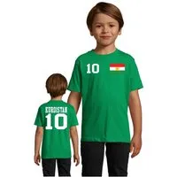 Blondie & Brownie T-Shirt Kinder Kurdistan Fan Sport Trikot Fußball Weltmeister Meister WM
