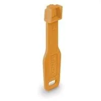 RJ45 Port Schloss (10 Stück) mit Schlüssel orange, Code Orange